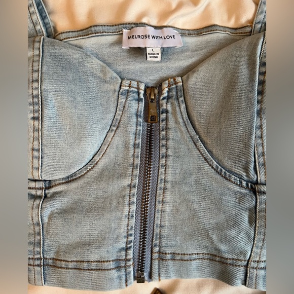 Denim Two Piece Skort - Picture 2 of 6